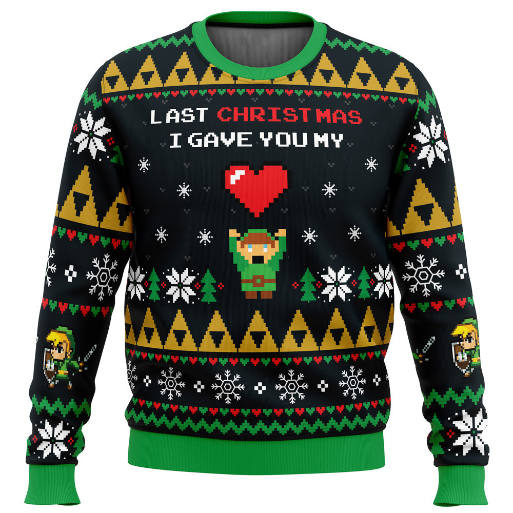 Link To My Heart Legend of Zelda Ugly Christmas Sweater - 4XL