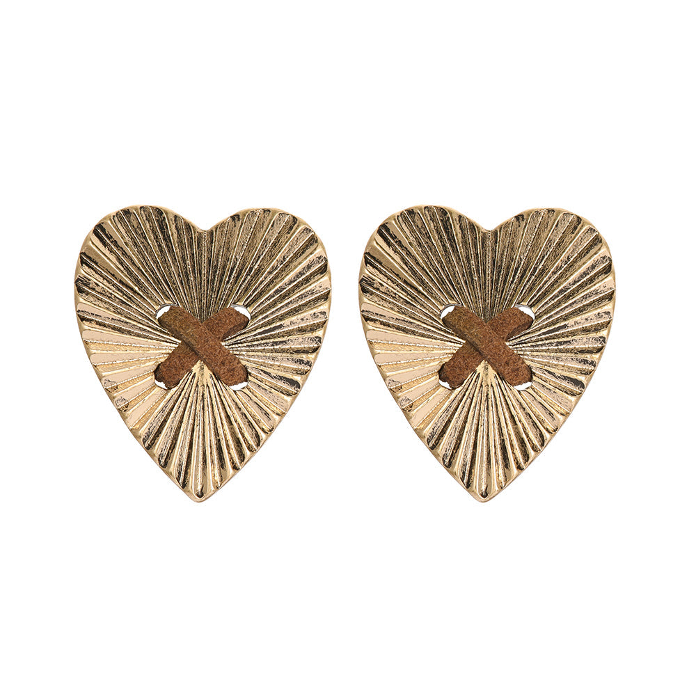 Radiant Heart Clip On Earrings