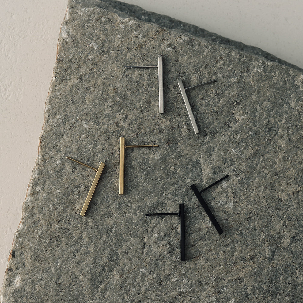 Skinny Bar Stud Earrings
