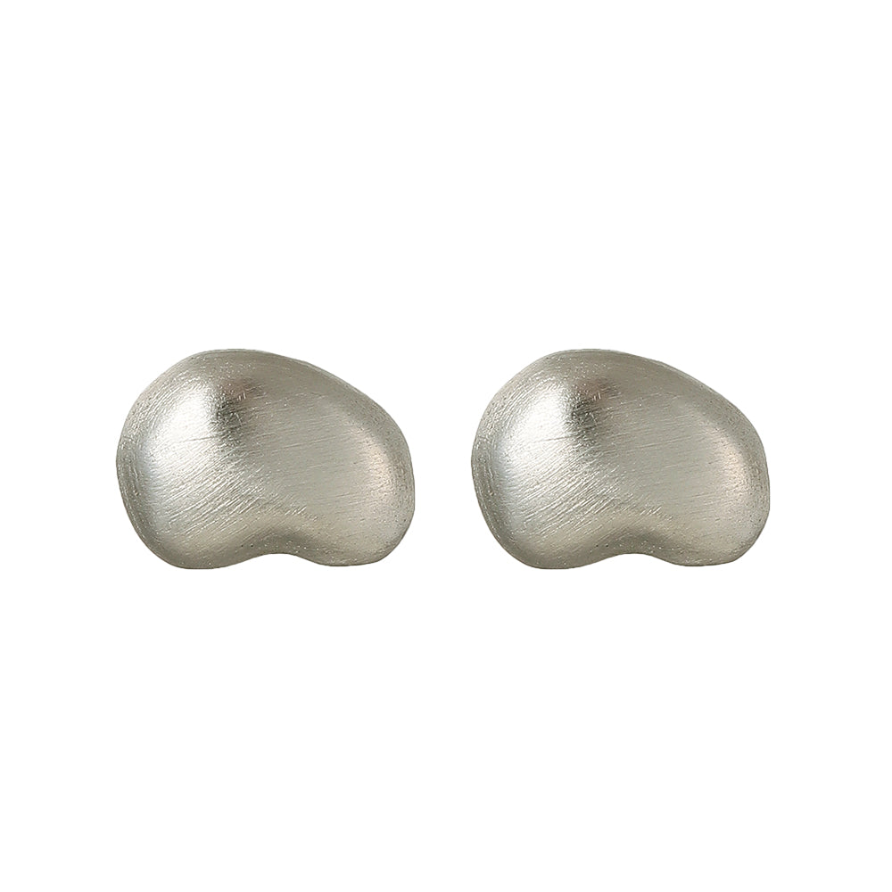 Puffy Bean Stud Earrings
