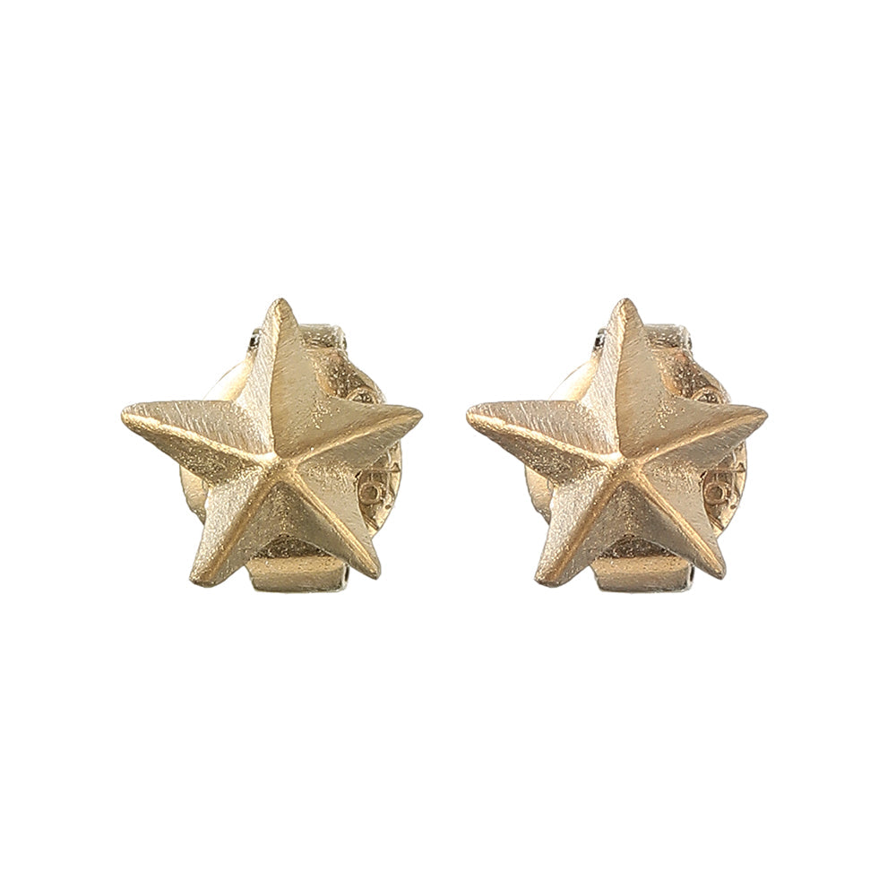 Faceted Star Stud Earrings