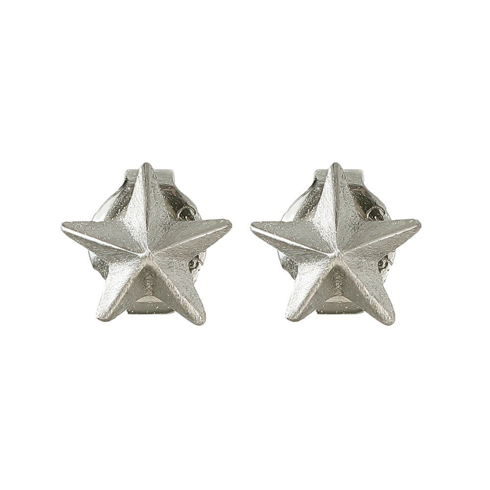 Faceted Star Stud Earrings