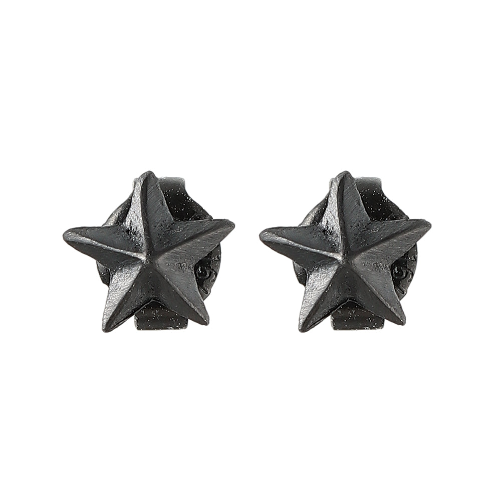 Faceted Star Stud Earrings