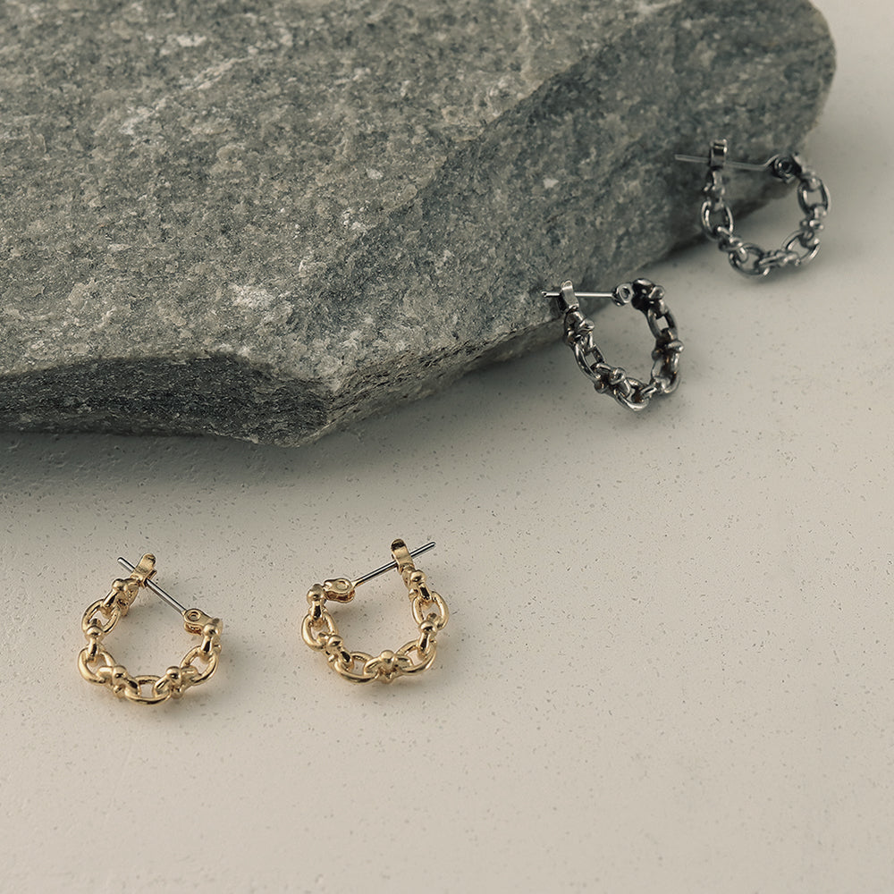 Chain Hoop Earrings