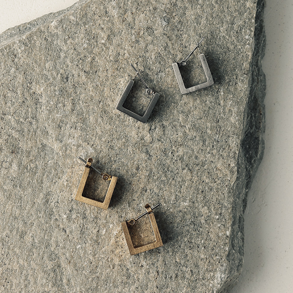 Angular Hoop Earrings