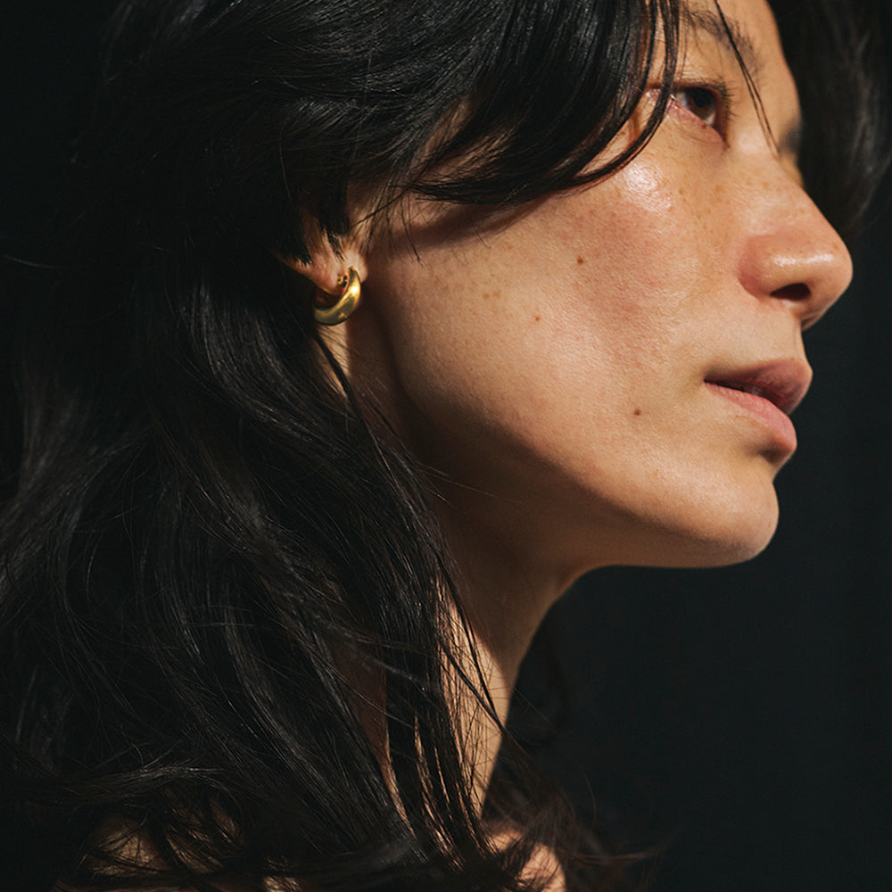 Puffy Hoop Earrings