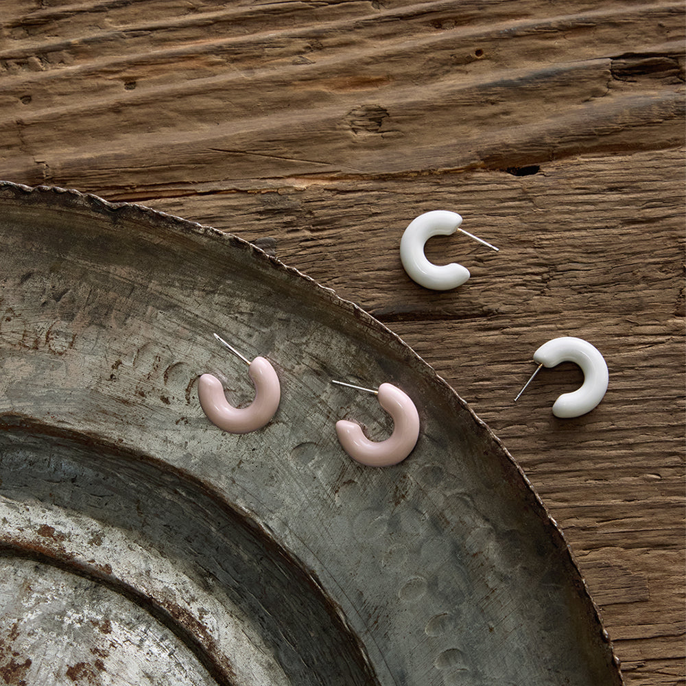 Chunky Jelly Hoop Earrings