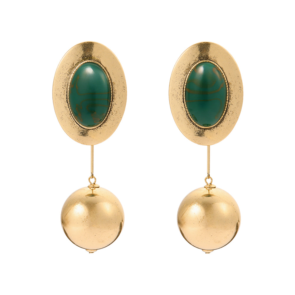 Chunky Ball Drop Two Way Earrings