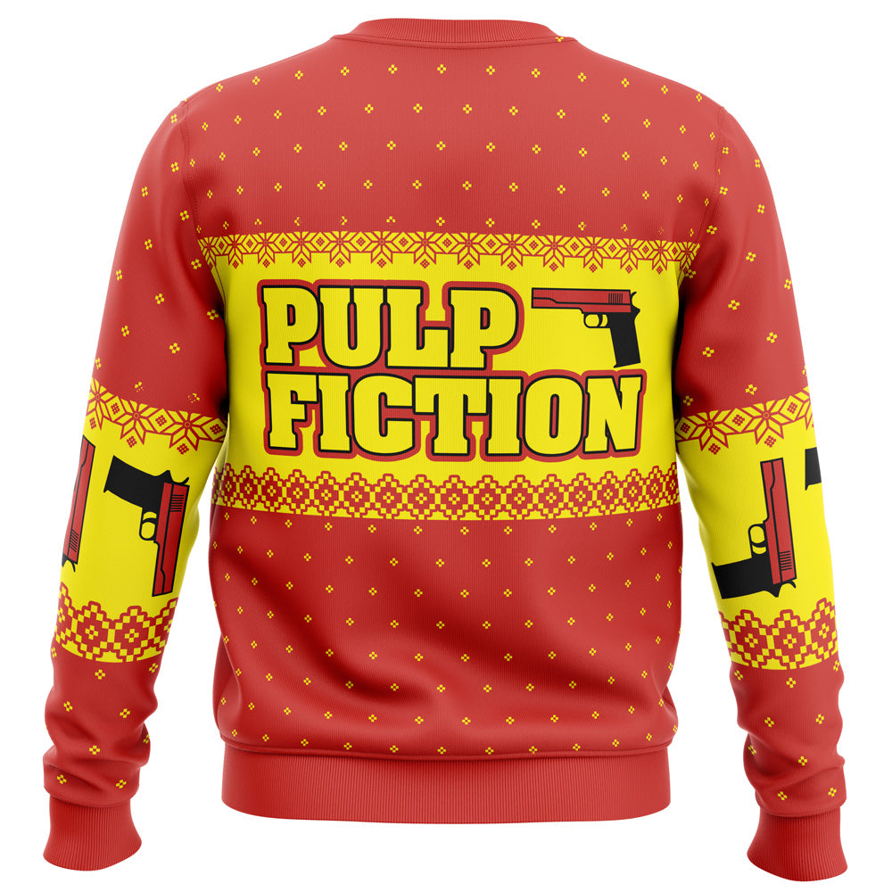 Merry Xmas Again Pulp Fiction Ugly Christmas Sweater - 5XL