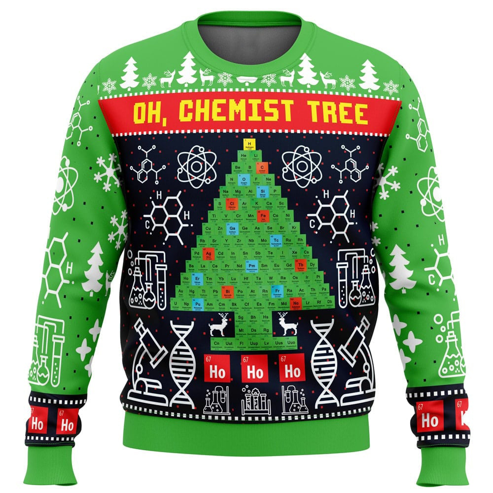 Oh, Chemist Tree Science Ugly Christmas Sweater - 5XL
