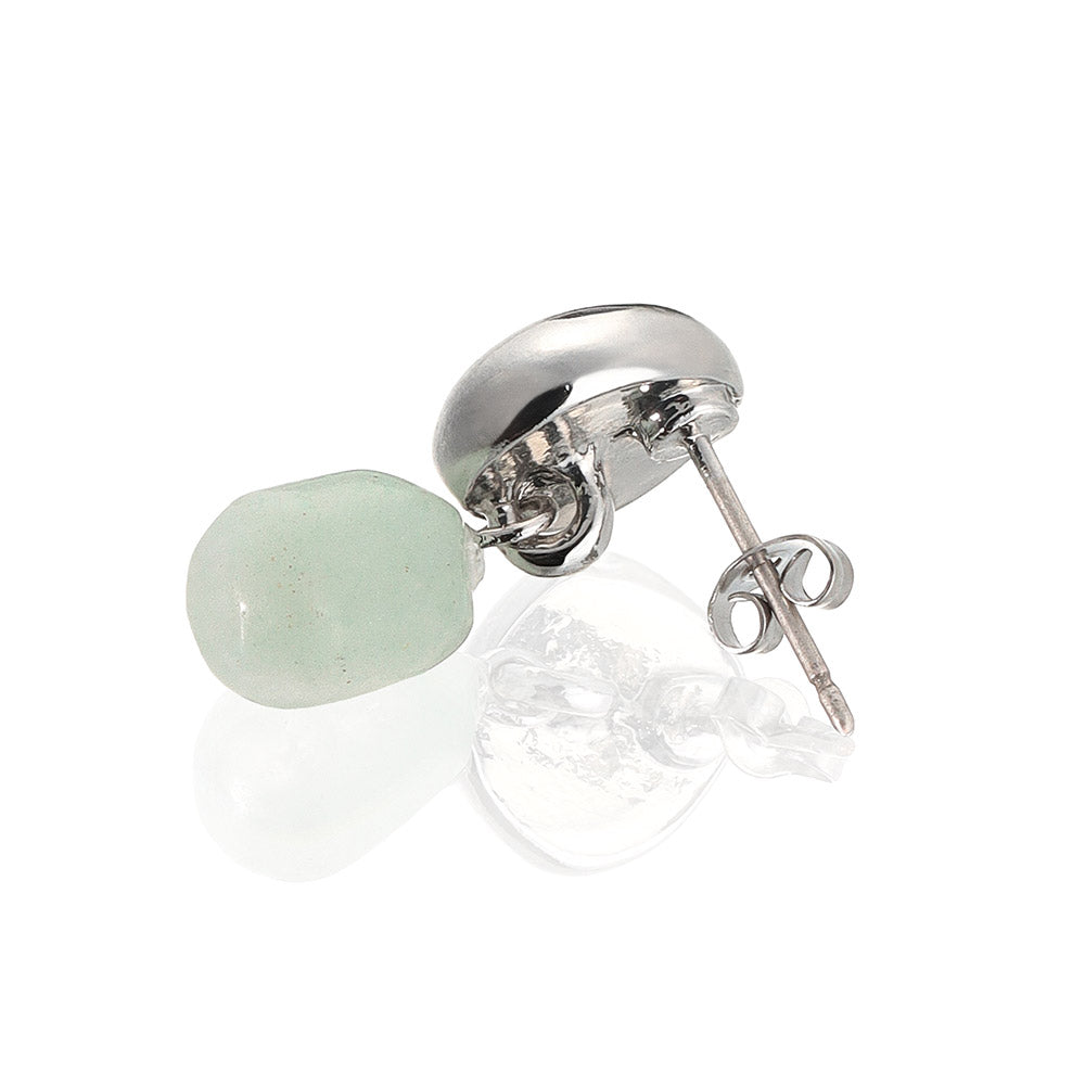 Gemstone Nugget Drop Earrings