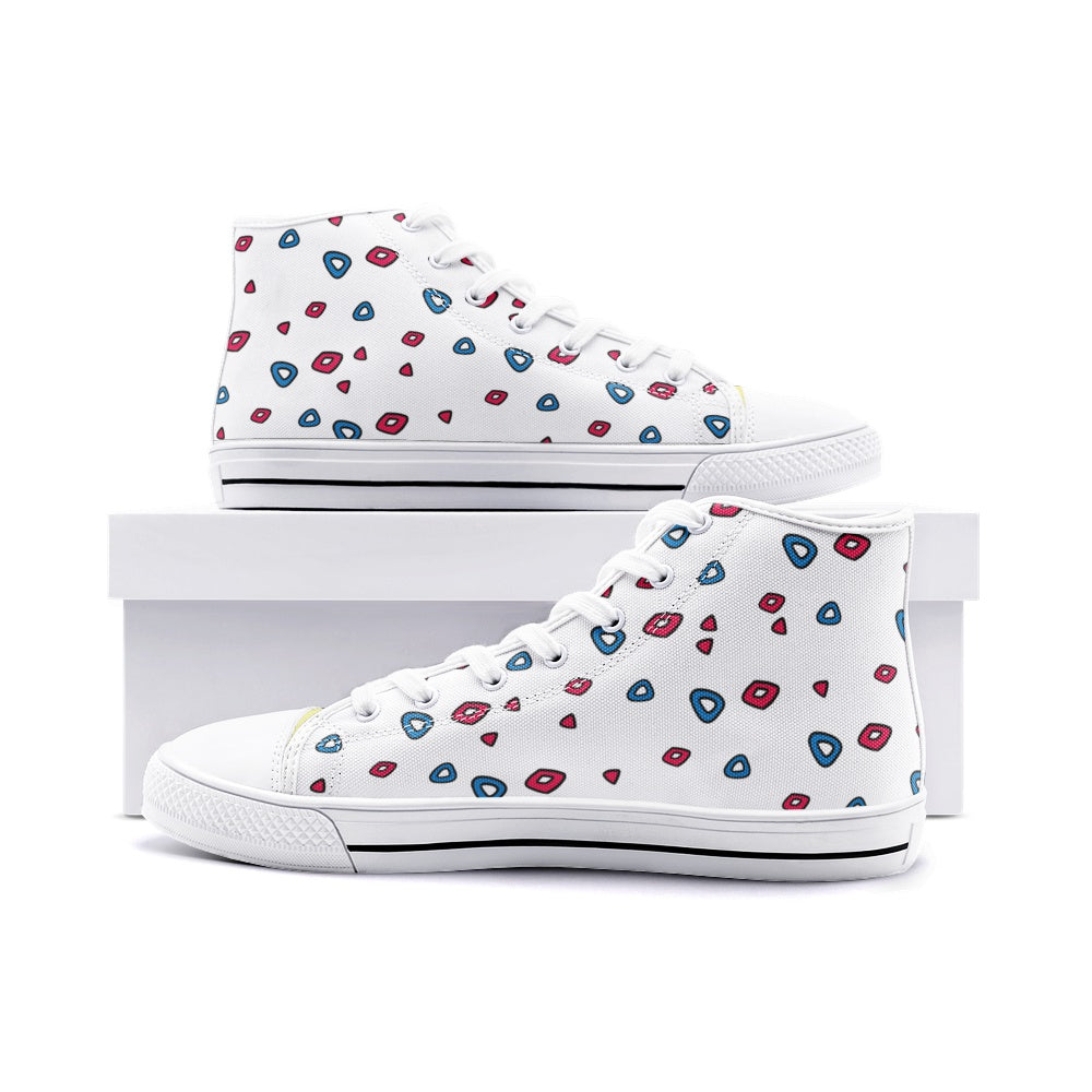 Togepi Pokemon Classic High Top Canvas Shoes - White - M US14/EU48