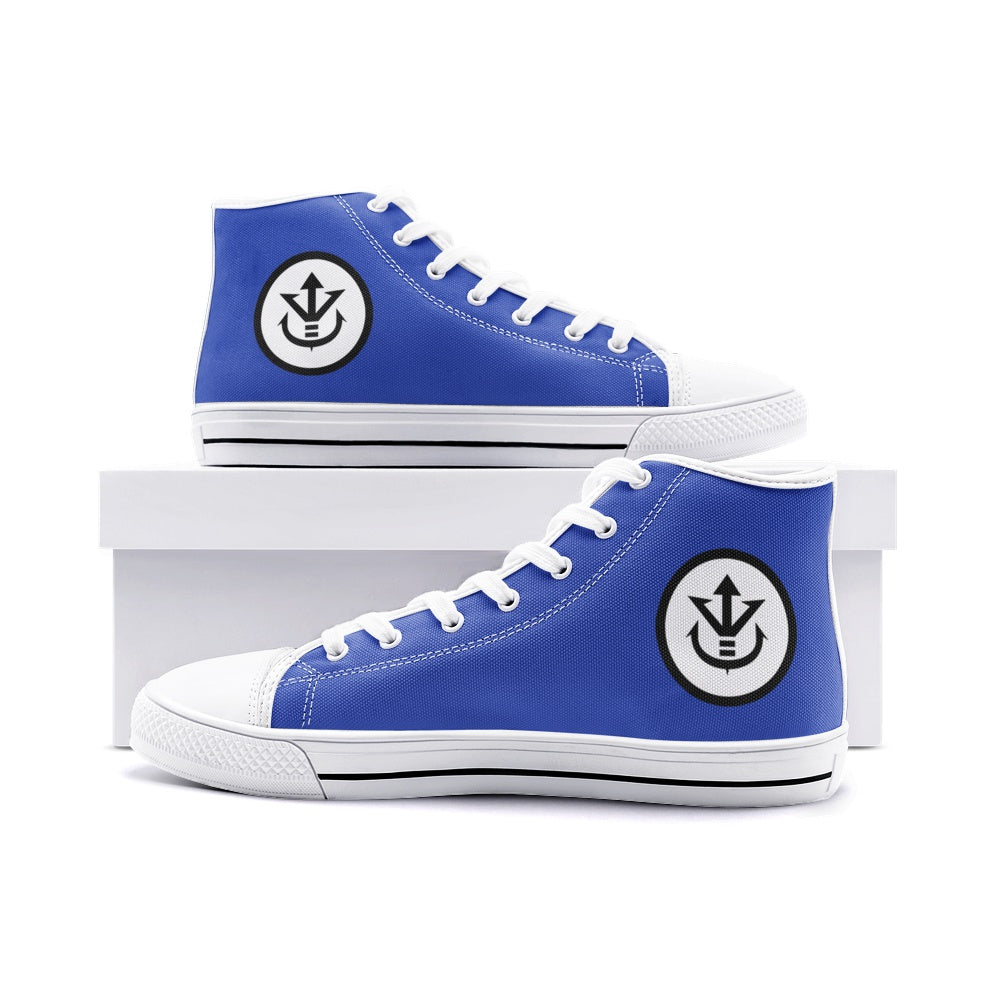 Vegeta Dragon Ball Z Classic High Top Canvas Shoes - White - M US14/EU48