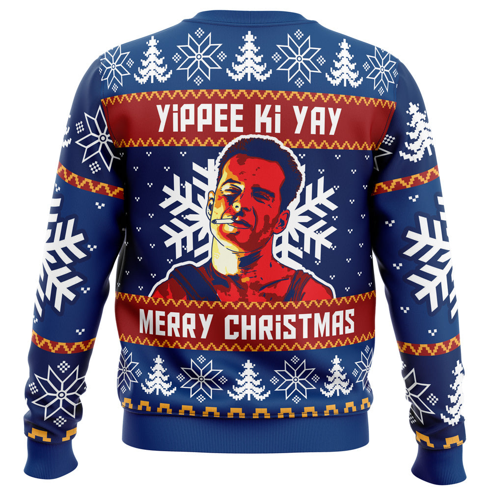 Yippee Ki Yay Die Hard Ugly Christmas Sweater - 5XL